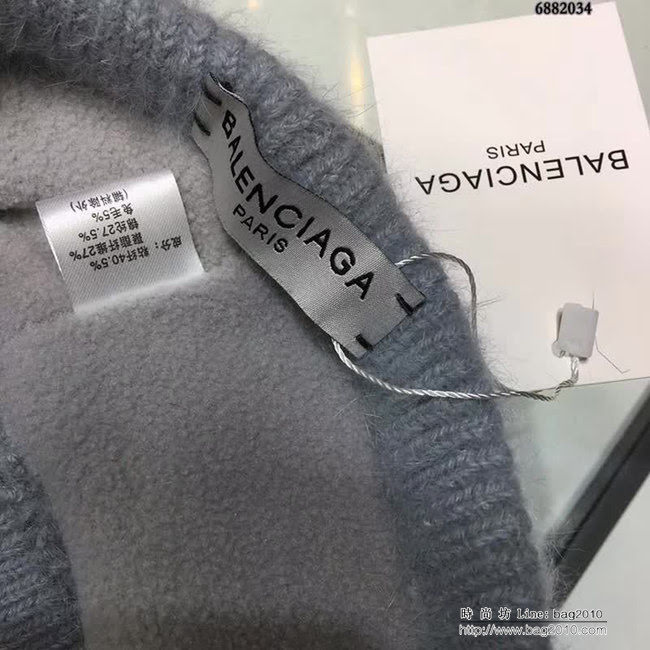 BALENCIAGA巴黎世家 高端款 保暖針織鴨舌帽 6882034 LLWJ8476
